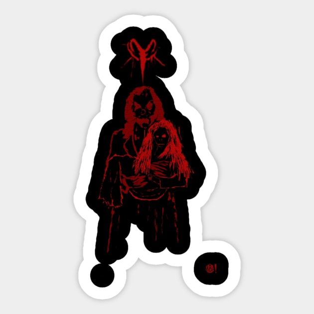 Sinister Sticker by MonkeyBubble